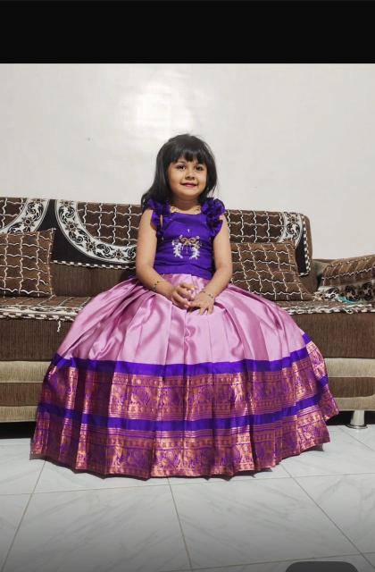 PONGAL SPECIAL kids lehenga silk  Wholesale clothing india